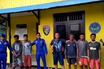 Polda Kaltim amankan lima nelayan bom ikan