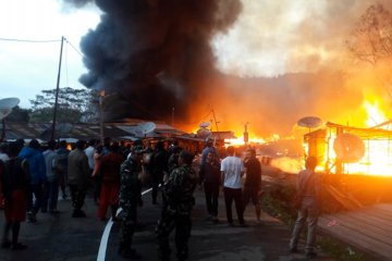150 Kios terbakar di Oksibil, Papua