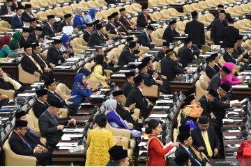 Suasana jelang pelantikan anggota DPR