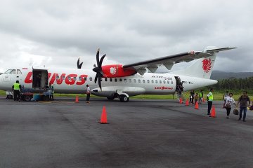 Penerbangan terakhir Wings Naha-Samratulangi penuh penumpang