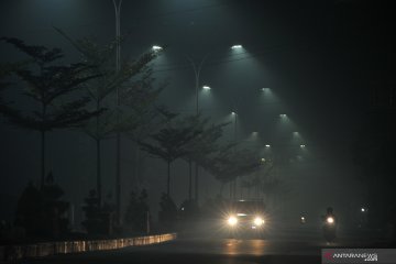 Kota Jambi kembali diselimuti kabut asap karhutla