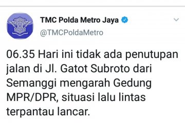 Jalan Gatot Subroto kembali normal beroperasi