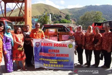 Basarnas Jayapura gelar bakti sosial bagi pengungsi korban Wamena