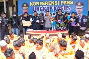 Polresta Sidoarjo ungkap 57 kasus penyalahgunaan narkoba