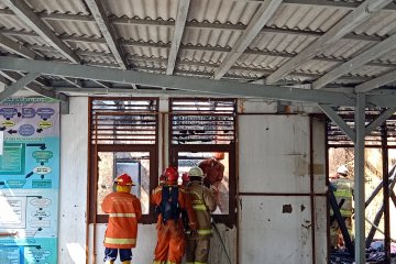 Korsleting kabel rol picu kebakaran ruang tunggu Rutan Pondok Bambu