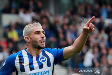 Liga Inggris:  Babak I Brighton & Hove Albion unggul 2-0 atas Hotspur