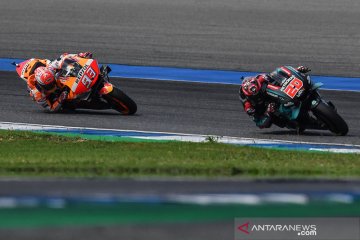 Hasil GP Thailand, Marquez ulangi duel sengit dengan Quartararo