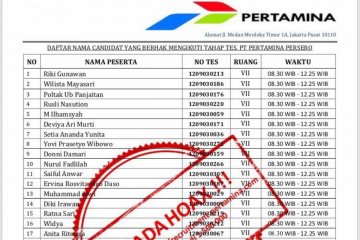 Pertamina imbau masyarakat waspada penipuan bermodus rekrutmen