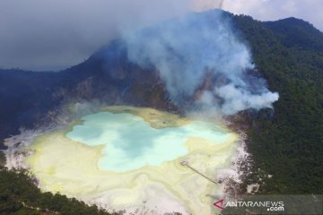 Kebakaran hutan-lahan mencakup 15 hektare area Kawah Putih di Bandung