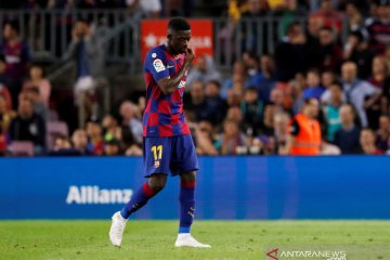 Dihukum dua laga, Ousmane Dembele dipastikan absen pada El Clasico