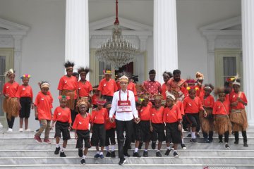 Presiden tarima anak-anak Papua