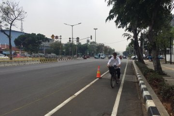 Masyarakat masih enggan memanfaatkan jalur khusus sepeda