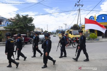 Patroli keamanan di Wamena