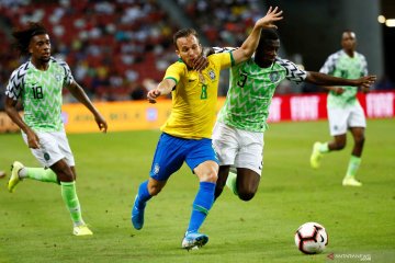 Laga persahabatan internasional Brasil vs Nigeria