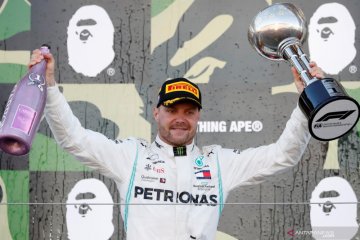 Bottas juara GP Jepang, Mercedes kunci gelar konstruktor