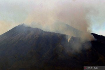 Kebakaran Gunung Arjuno mulai terkendali