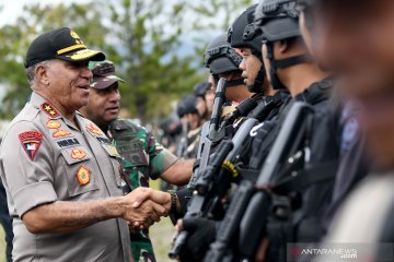 Apel gabungan TNI dan Polri di Wamena