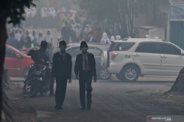 Sekolah di Palembang pulangkan siswa karena kabut asap