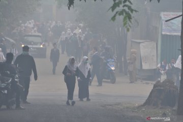 Siswa diliburkan akibat kabut asap pekat