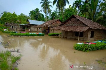 Hujan sebabkan ratusan rumah di Nias terendam banjir