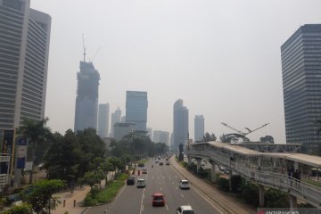 Udara Jakarta di Senin pagi kelima terpolusi di dunia