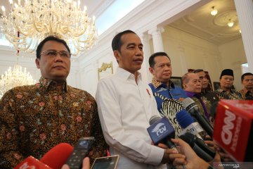 Presiden Jokowi: Syukuran dan arak-arakan tidak apa-apa
