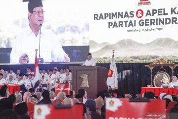 Rapimnas dan Apel kader Partai Gerindra