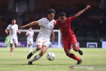 Timnas Indonesia U-19 unggul 3-0 atas China di babak pertama