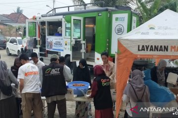 Humanity foodtruck ACT sambangi korban kebakaran hebat di Palembang