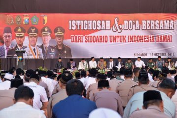 Forkopimda Sidoarjo bermunajat untuk Indonesia damai