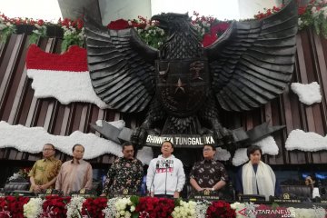 Tujuh pimpinan MPR saksikan gladi bersih pelantikan presiden