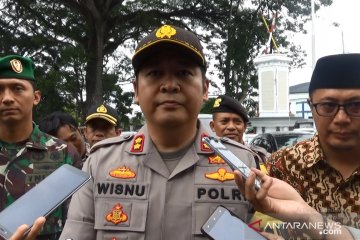 Antisipasi gangguan keamanan, Polres Sukabumi Kota patroli skala besar