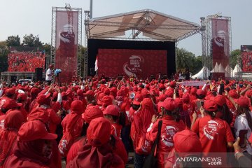 Pelantikan presiden, relawan Jokowi-Ma'ruf gelar 'nobar' di Monas
