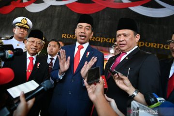 Pernyataan pers Jokowi - Ma'ruf Amin usai dilantik menjadi presiden dan wakil presiden