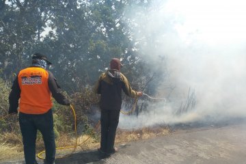 Kebakaran di Gunung Semeru belum bisa dipadamkan