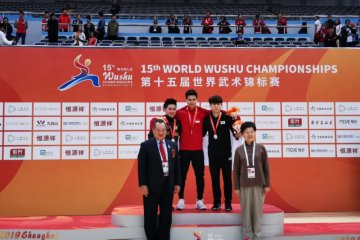 Edgar Xavier sabet emas kejuaraan dunia wushu di China