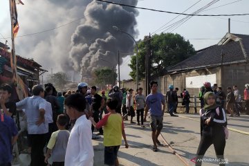 Sebelum kebakaran di Cimahi, terdengar ledakan dua kal