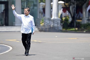 Suharso Monoarfa tiba di Istana Kepresidenan