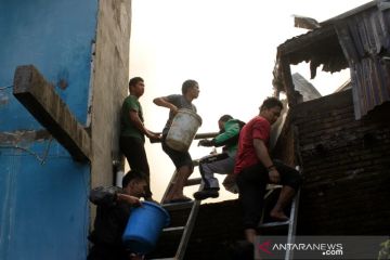 Kebakaran rumah di Makassar