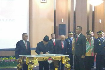 Ryamizard sertijab Menhan kepada Prabowo Subianto