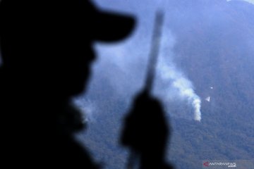 Pemadaman karhutla cagar alam Merapi Ungup-ungup