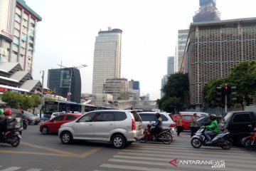 Massa  Indonesia Memanggil tutup Jalan Thamrin