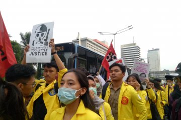 Mahasiswa UI datang ikuti aksi Indonesia Memanggil