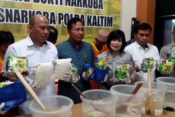 Polda Kaltim musnahkan 11 kilogram sabu dari Malaysia