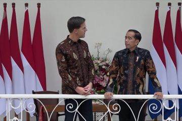 Presiden RI Jokowi terima kunjungan resmi PM Belanda