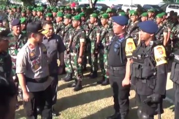 TNI-Polri di Sultra Apel Gelar Pasukan