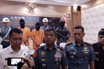Petugas Lanal Palembang sita 79 kilogram sabu