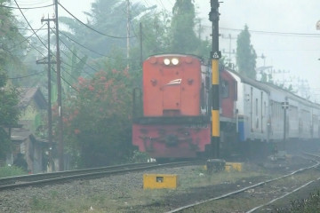 Kabut asap ganggu perjalanan kereta api