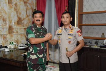 Panglima TNI menerima kunjungan perdana Kapolri