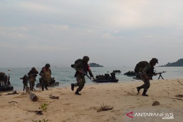 TNI Angkatan Laut gelar latihan di Belitung